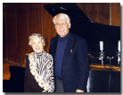 Ruth Slenczynska and Jim Lyke, Georgia State University. Ruth Slenczynska Workshop on Schubert and Brahms