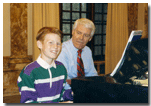 Jim Lyke preparing a student for the Lee Evans Piano Festival, University of Illinois